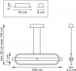 Подвесной светильник светодиодный Lightstar Lodi 723347 (220V, на проводе)