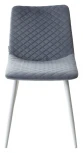 Обеденный стул M-City TINTIN BLUVEL-06 BLUE / белый каркас