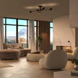 Потолочная люстра на штанге Mantra Capuccina 7580 (LED, 220V)