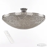 Потолочная люстра на штанге Bohemia 1932 19321/55IV/LED-DIM Ni (регулировка яркости, 220V, пульт управления, круглые)