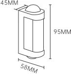 Уличный настенный светильник Escada 30006LED 30006W/01 LED*4W IP54 Black (220V, круглые)