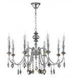Подвесная люстра Crystal Lux MERCEDES SP8 CHROME/SMOKE