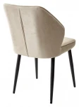 Стул VENA, цвет B3 Бежевый, велюр / черный каркас
