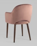 Стул Stool Group Венера Хани велюр пыльно-розовый ножки дерево УТ000031321