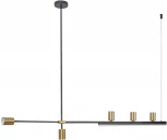 Подвесной светильник Kink Light Рия 07618-120,36 латунь GU10 5*5W+Led 12W (3000K) (220V, на тросе)