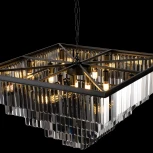 Подвесная люстра каскадная Loft IT Prism 10018/800S (220V, хрусталь, на цепи)