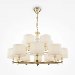 Подвесная люстра ярусная большая Maytoni Alloro MOD088PL-15BS (220V, на цепи)