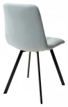 Стул CHILLI SQUARE HK017-35 серо-голубой, PU/ черный каркас