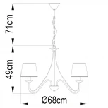 Подвесная люстра Arte Lamp Aurora A1150LM-5CC