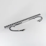 Светодиодный прожектор линейный IP65 AR-LINE-1000M-24W-24V RGB (Grey, 30 deg, DMX512) (Arlight, Закрытый) 023624