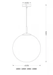 Подвесной светильник Globo Varus 15858 (220V, на проводе, шар)