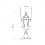 Наземный фонарь Elektrostandard Claro GL 1004S черное золото (220V, IP44)