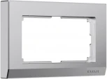 Рамка для двойной розетки (серебряный матовый) Werkel W0081865 (a063458)