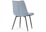 Стул на металлокаркасе sidra light blue / black