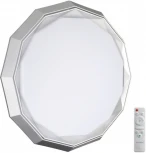 Настенно-потолочный светильник Sonex Vaxin 7671/DL пластик/белый/хром LED 48Вт 3000-6000К пульт ДУ (регулировка яркости, 220V, круглые, IP43)