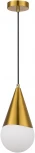 Подвесной светильник Evoluce Fiori SLE1197-203-01 Золотистый/Белый E27 1*40W (220V, на проводе, шар)
