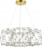 Подвесная люстра светодиодная ST Luce Gravetta SL6602.203.48 Золотистый/Прозрачный LED 1*48W 4000K (220V, на тросе)