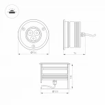 Встраиваемый светильник уличный Arlight GROUND 024961