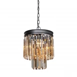 Подвесная люстра Vitaluce V5154-1/3+1 (220V, хрусталь, на тросе, круглые)