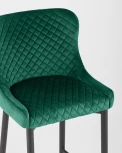 Стул полубарный Stool Group Ститч велюр изумрудный УТ000004934