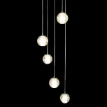 Подвесной светильник Loft It Rain 10112/5 (220V, хрусталь, на проводе, шарики)