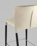 Стул полубарный Stool Group Лори велюр бежевый УТ000035315