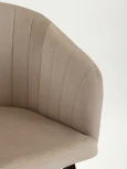 Стул MyFar Фредерик серо-бежевый велюр MF1042-1