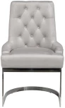 Обеденный стул Garda Decor 76AR-62105 (Хром/Светло-серый)