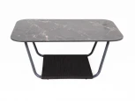 Журнальный стол 100х65 см из HPL, цвет черный мрамор 4SIS Гранада 3029-100-65-G-4sis gray