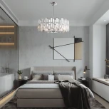 Потолочная люстра на штанге Arte Milano Sorrento-3209 373209/8/350/560 CR (220V, круглые)