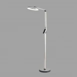 Торшер светодиодный с сенсорным выключателем Lumion Genri 8333/15FL серебро, металл/пластик LED 15W 3000/4000/6000K CCT/диммер/LCD 220V (регулировка яркости)