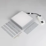 Встраиваемый точечный светильник DL-GRIGLIATO-S190x190-24W Warm3000 (GR, 100 deg, 230) (Arlight, IP40 Металл) 047681 (LED)