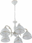 Подвесная люстра Arte Milano AM349737 349737/5 WT+G (220V, на цепи)
