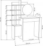 Туалетный столик MUP DRESSING TABLE LEVE  арт.LEV00124