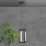 Уличный светильник подвесной Elektrostandard Frame 1528 TECHNO LED серый (220V, на цепи, IP54)