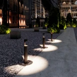 Уличный наземный светильник Odeon Light Tion 6657/10GL NATURE черный/металл IP65 LED 10W 4000K AC85-265V