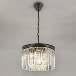 Подвесная люстра Citilux Мартин CL332081 (220V, хрусталь, на цепи, круглые)
