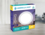 Встраиваемый точечный светильник Ambrella Led Present Plastic 300184 (220V, IP44)