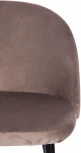 Стул MELODY (mod. 4997) металл/вельвет, 52х49х78см, серо-бежевый/черные ножки Tetchair 15277