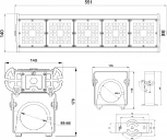 Прожектор уличный Светон Фрегат 51-115-Ш-155x70-ПТ/0/0-5К80-У67 CB-C0612044 51 (LED, 220V, IP67)