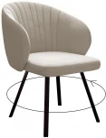 Стул 258 поворотный, Z128 бежевый, ножки черные Dikline 00-00061602