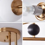 Люстра на штанге Jesi Gold ImperiumLoft Jesi01 (185383-26) (220V, шарики)