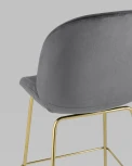 Стул полубарный Stool Group Beetle со спинкой серый УТ000006594