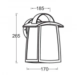 Настенный фонарь уличный Oasis Light 2736