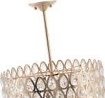 Потолочная люстра хрустальная на штанге Arte Milano Sorrento-1019 371019/6/300/490 GD (220V)