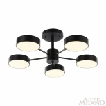 Потолочная люстра на штанге Arte Milano Ferrara 250906/5B Bk (LED, 220V, круглые)