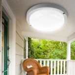 Настенно-потолочный светильник светодиодный со свето-шумовым датчиком ЭРА SPB-201-2-40K-012 (220V, круглые, IP65)