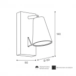 Спот Wolta WSL-GU10/W11W под лампу GU10 Белый CONO