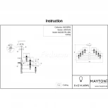 Потолочная люстра Maytoni Lincoln MOD527PL-08N