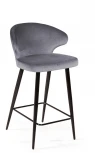 Стул полубарный Richard, бархат серый 27 Top Concept RICHARD 80764